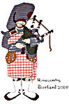 Click for more details of Scottish Piper (cross stitch) by Anne Peden