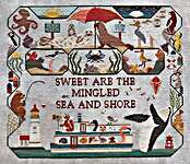 Click/tap for more details of Sea and Shore (cross stitch) by The Blue Flower