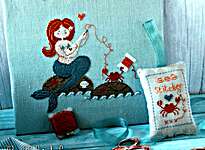 Click/tap for more details of Sea Cross Stitcher (cross stitch) by Madame Chantilly