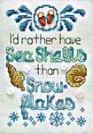 Click/tap for more details of Seashells & Snowflakes (cross stitch) by Stoney Creek