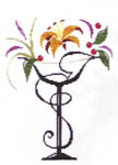 Click/tap for more details of Seasonal Blooms I (cross stitch) by Brittercup Designs