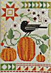 Click for more details of Seasonal Courier : Blackbird's Autumn (cross stitch) by Robin Pickens