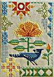Click for more details of Seasonal Courier : Blue Jay's Summer (cross stitch) by Robin Pickens