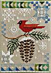Click for more details of Seasonal Courier : Cardinal's Winter (cross stitch) by Robin Pickens