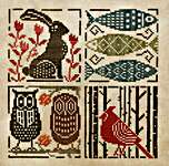 Click for more details of Seasonal Etchings (cross stitch) by Heart in Hand