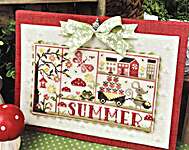 Click/tap for more details of Seasonal Samplings Summer (cross stitch) by Primrose Cottage Stitches