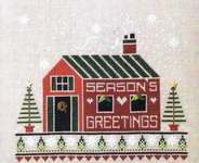 Click for more details of Seasons Greeting Cabin (cross stitch) by Stoney Creek