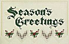 Click for more details of Seasons Greetings (hardanger) by Cross 'N Patch