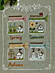 Click/tap for more details of Seasons in the Jar (cross stitch) by Madame Chantilly