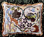 Click/tap for more details of Seasons of the Heart : Heart of the Mountains (cross stitch) by The Blue Flower