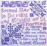 Click/tap for more details of Second Star (cross stitch) by Tempting Tangles Designs