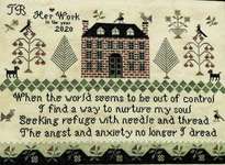 Click/tap for more details of Seeking Refuge (cross stitch) by The Scarlett House