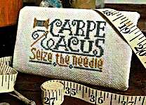Click/tap for more details of Seize the Needle (cross stitch) by Silver Creek Samplers