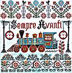 Click for more details of Sempre Avanti (Always Forward) (cross stitch) by Tempting Tangles Designs