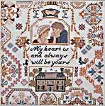 Click/tap for more details of Sense and Sensibility Quaker (cross stitch) by Twin Peak Primitives