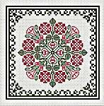 Click for more details of September Hearts Square (cross stitch) by Happiness is Heart Made