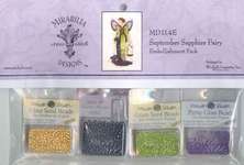 Click for more details of September Sapphire Fairy Embellishment Pack (beads and treasures) by Mirabilia Designs