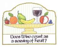 Click/tap for more details of Serving of Fruit (cross stitch) by Imaginating