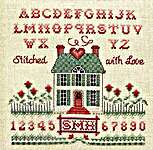Click/tap for more details of Sew Much Love (cross stitch) by Sue Hillis Designs