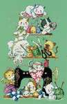 Click for more details of Sewing Cats (cross stitch) by Soda Stitch