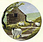 Click for more details of Sheep Track (cross stitch) by John Clayton