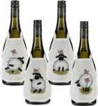 Click for more details of Sheep with Butterflies Wine Bottle Aprons (cross stitch) by Permin of Copenhagen