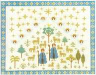 Click for more details of Shepherds and Sheep (cross stitch) by Haandarbejdets Fremme