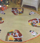 Click for more details of Shhhh- Santa's Here Tree Skirt (cross stitch) by Permin of Copenhagen