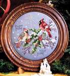 Click for more details of Silent Night Cardinals (cross stitch) by Stoney Creek