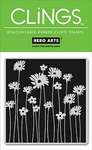 Click for more details of Silhouette Flowers Unmounted Cling Rubber Stamp (stamps) by Hero Arts