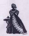 Click for more details of Silhouette Lady 1860 (cross stitch) by Oehlenschlagers