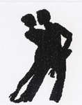 Click for more details of Silhouette of Dancing Couple 3 (cross stitch) by Lanarte