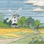 Click for more details of Silken Long Stitch : Windmill (long-stitch) by Rose Swalwell