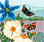 Click for more details of Silken Scenes : Butterfly Meadow (long-stitch) by Bothy Threads