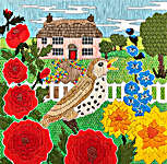 Click for more details of Silken Scenes : Cottage Garden (long-stitch) by Bothy Threads
