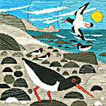 Silken Scenes - Oyster Catchers