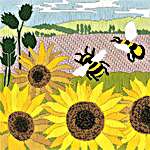 Click for more details of Silken Scenes - Sunflower Fields (long-stitch) by Bothy Threads