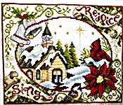 Click/tap for more details of Silver Bells Christmas (cross stitch) by Stoney Creek