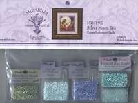 Click/tap for more details of Silver Moon Tea Embellishment Pack (beads and treasures) by Mirabilia Designs