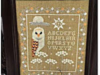 Click for more details of Silver Winter Night In The Wood (cross stitch) by Twin Peak Primitives