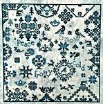 Click/tap for more details of Simple Gifts - Snow (cross stitch) by Praiseworthy Stitches