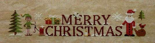 Click/tap for more details of Simply Merry Christmas (cross stitch) by Jardin Prive