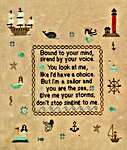 Click/tap for more details of Siren Of The Sea (cross stitch) by Needle Bling Designs