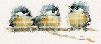 Click/tap for more details of Sitting Pretty (cross stitch) by Valerie Pfeiffer