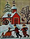 Click for more details of Skating On The Pond  (cross stitch) by Twin Peak Primitives