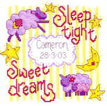 Click for more details of Sleep Tight (cross stitch) by Cinnamon Cat