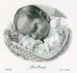 Click for more details of Sleeping Baby (cross stitch) by Vervaco