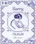 Click for more details of Sleepyhead's Birth Sampler - Blue (cross stitch) by Classic Embroidery