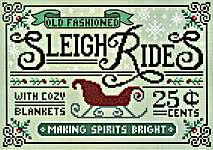 Click for more details of Sleigh Rides (cross stitch) by Erin Elizabeth Designs