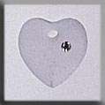 Click for more details of Small Frosted Heart Crystal (beads and treasures) by Mill Hill